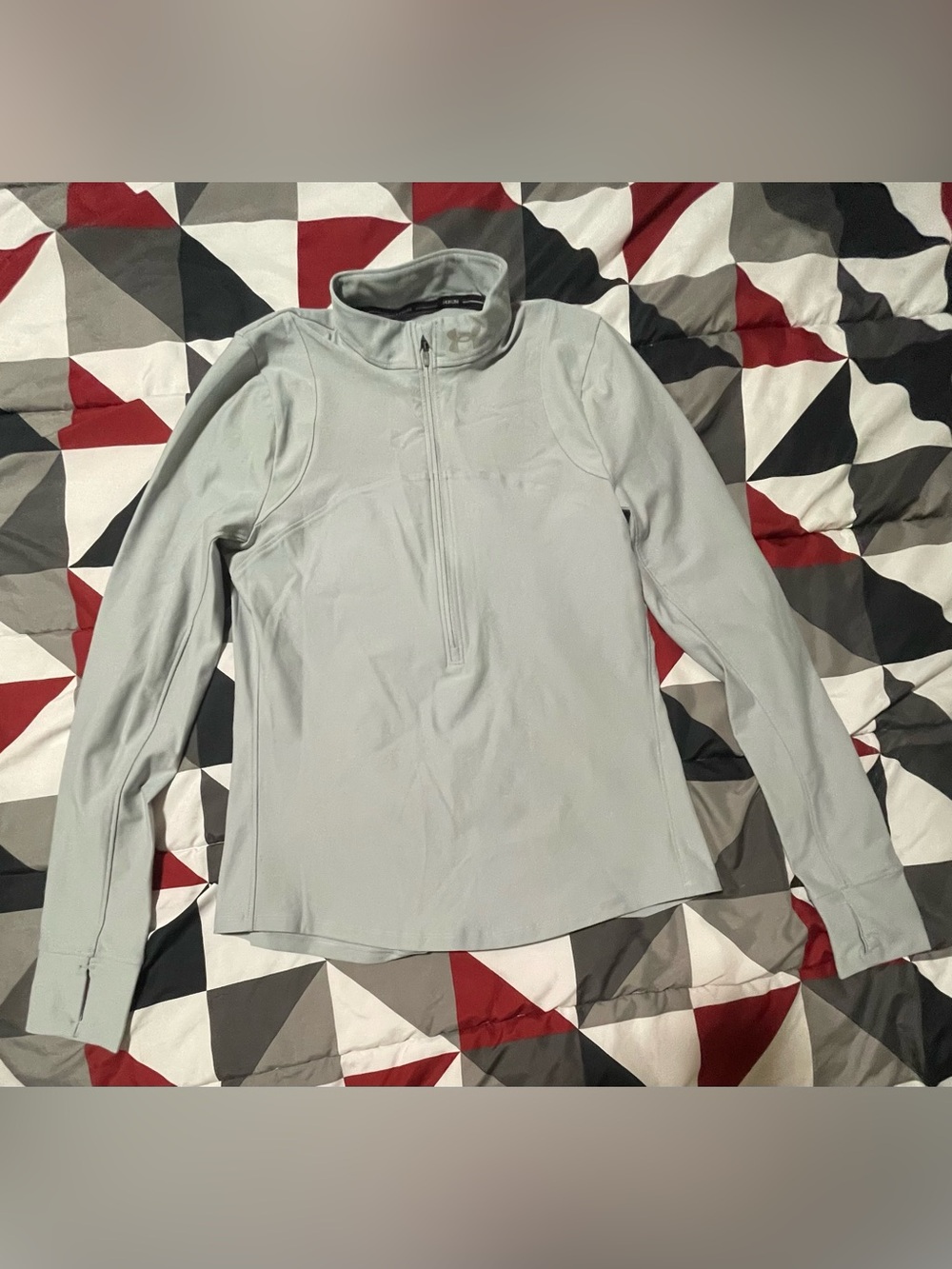 Under Armour Light Gray Half-Zip Performance Pullover